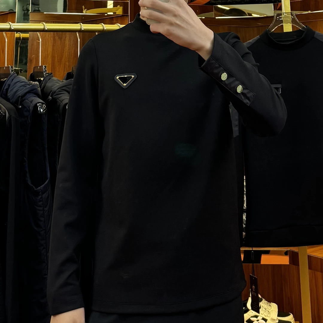 秋冬季新品男士打底T恤卫衣时尚修身舒适高级感 百搭帅气潮33256