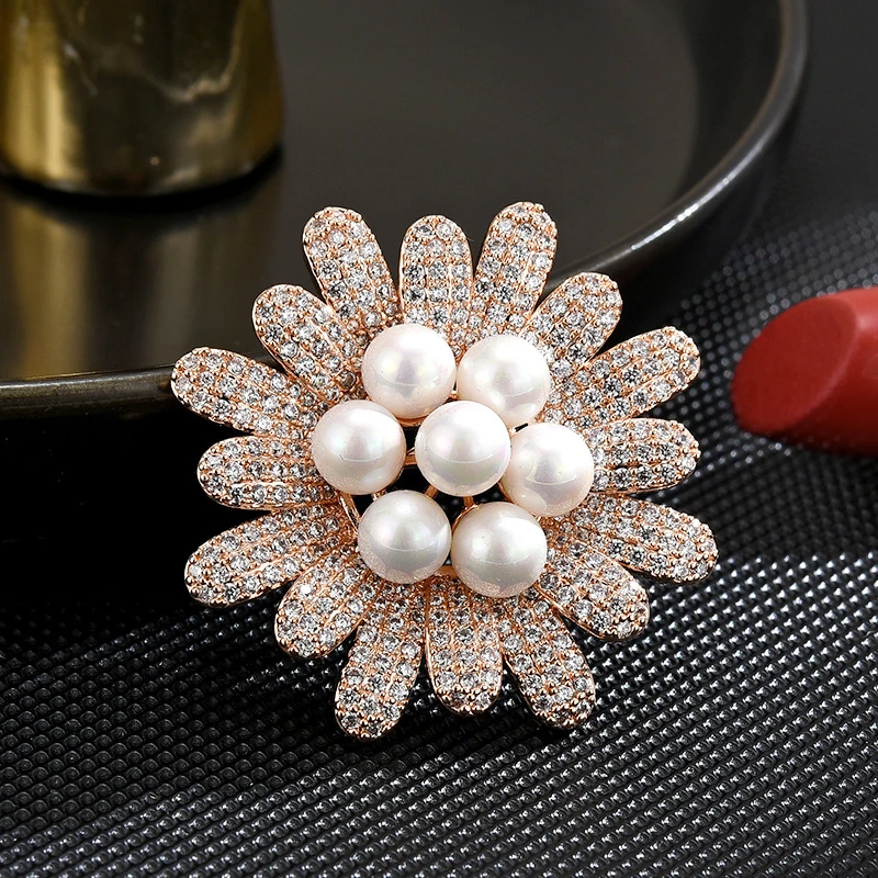 【米拉推荐】ML036-奢华太阳花领针