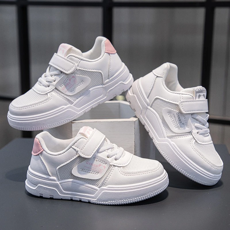 2025春夏新款小白鞋运动鞋女童老爹鞋子跑步鞋男童休闲鞋透气百搭