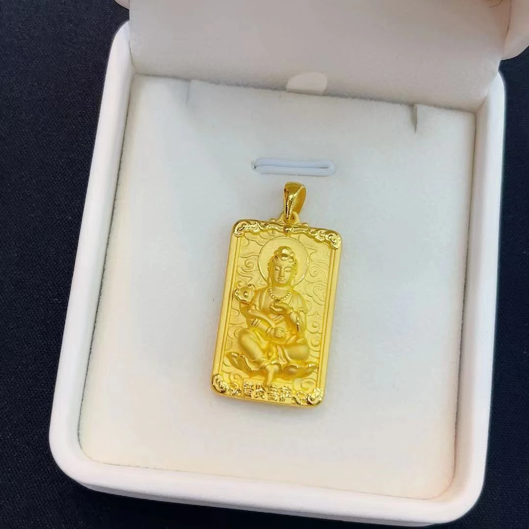 足金999普贤吊坠