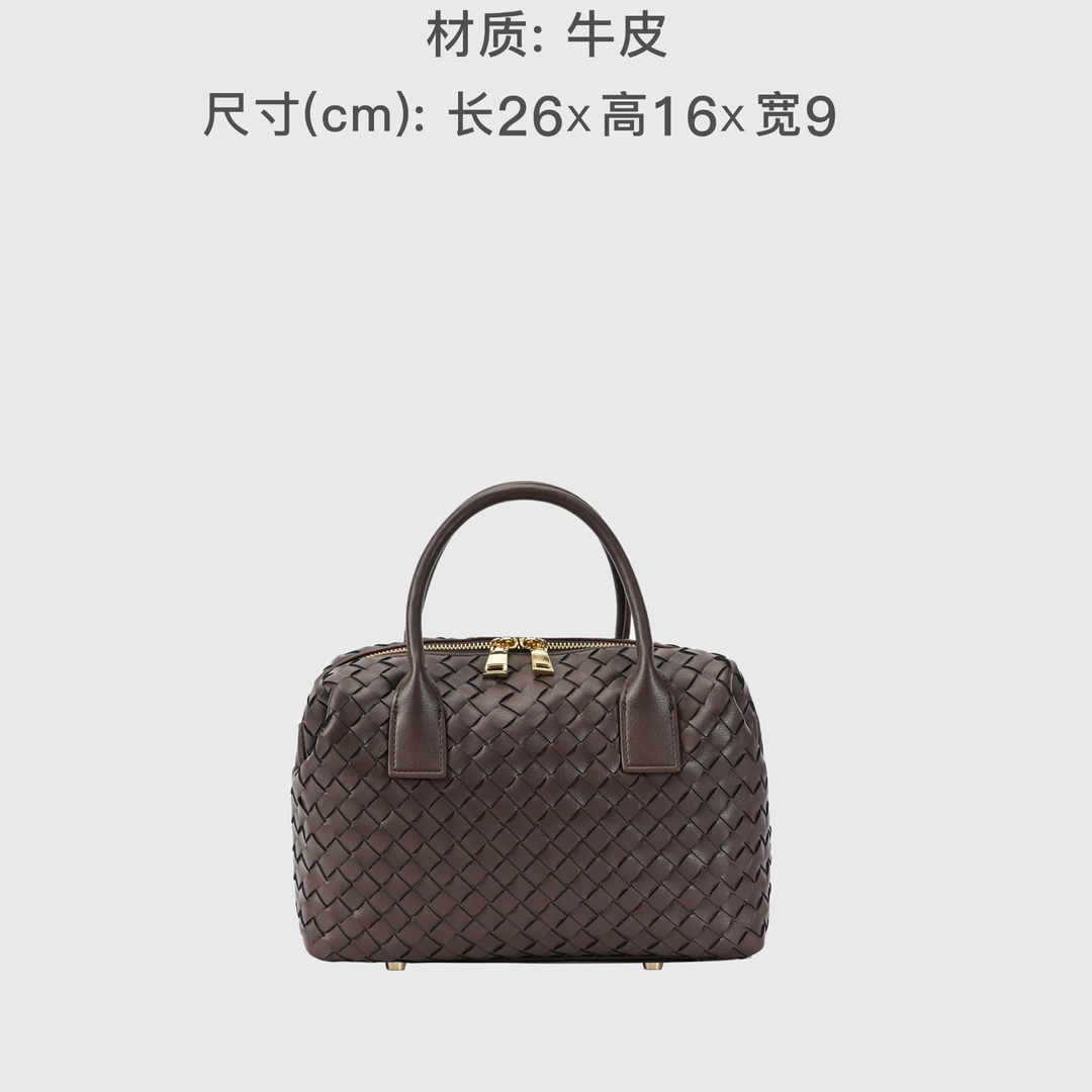 时尚手提7489咖啡色轻奢斜挎女包