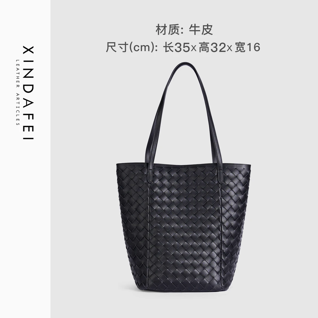 时尚单肩8R726黑色轻奢编织包斜挎女包