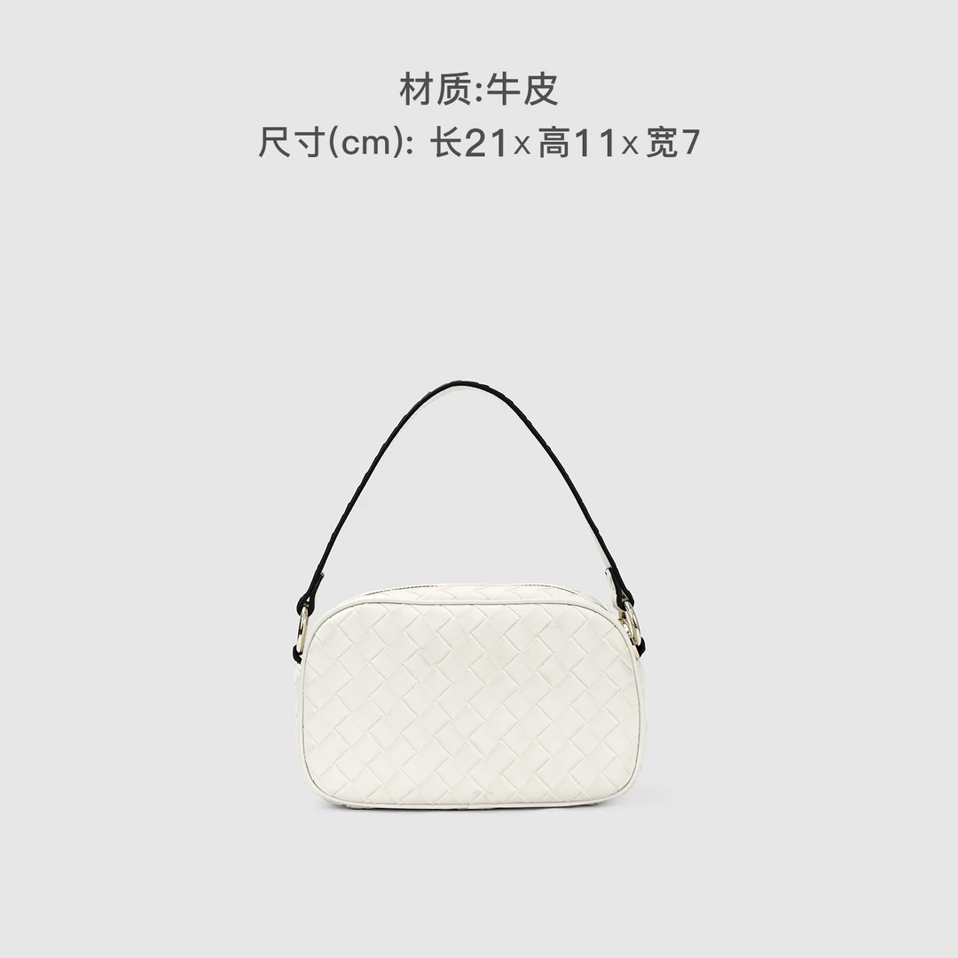 时尚手提7585白色轻奢斜挎女包