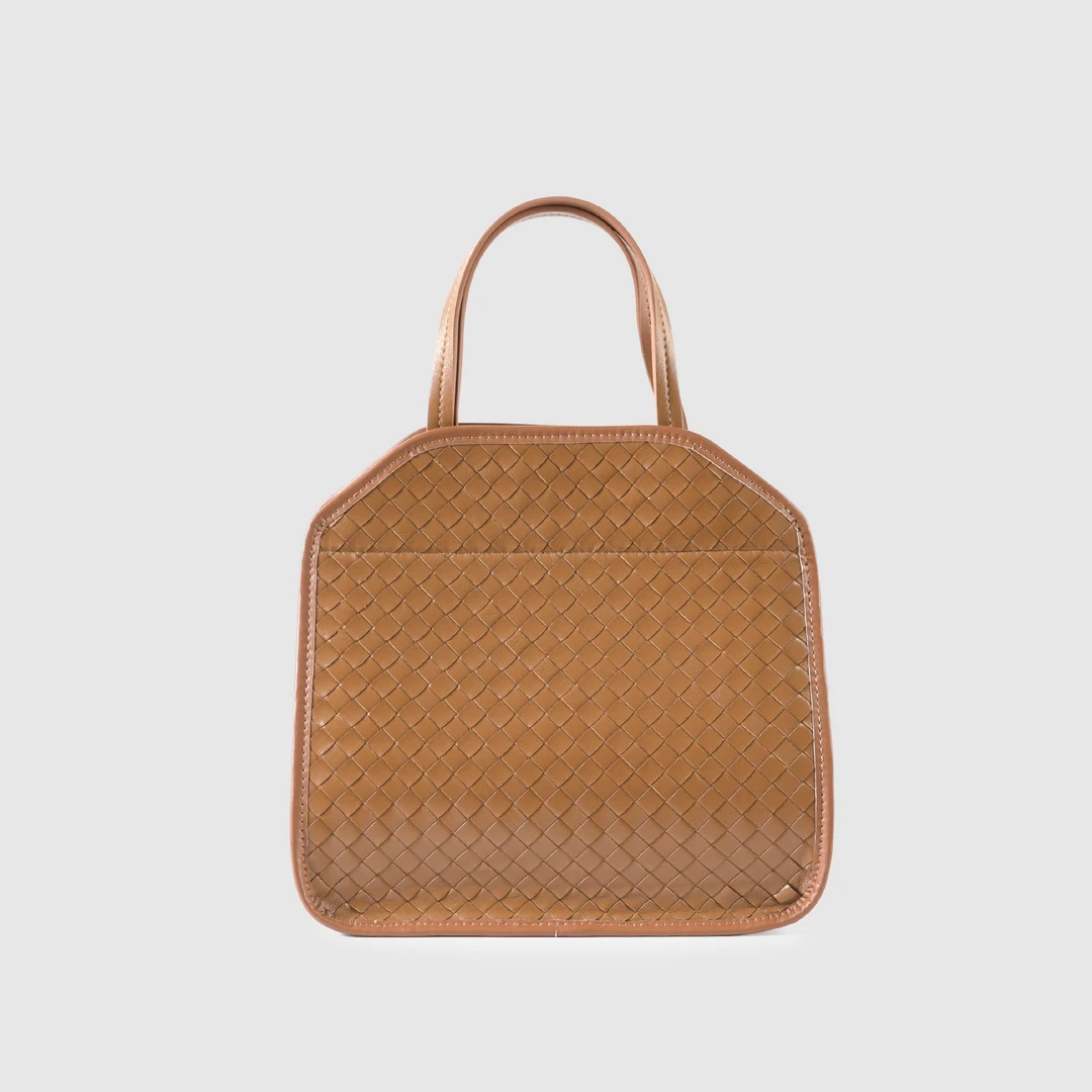 时尚轻奢18T45焦糖色手提斜挎包包