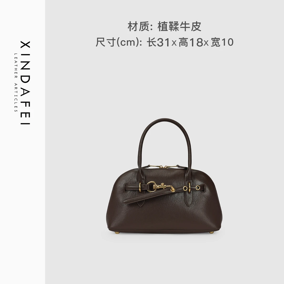 时尚单肩8K501咖啡色轻奢手提包斜挎女包