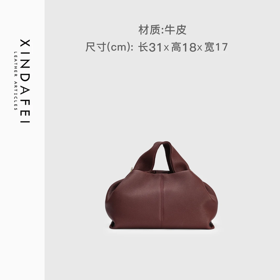 时尚手提9F625酒红色轻奢斜挎女包