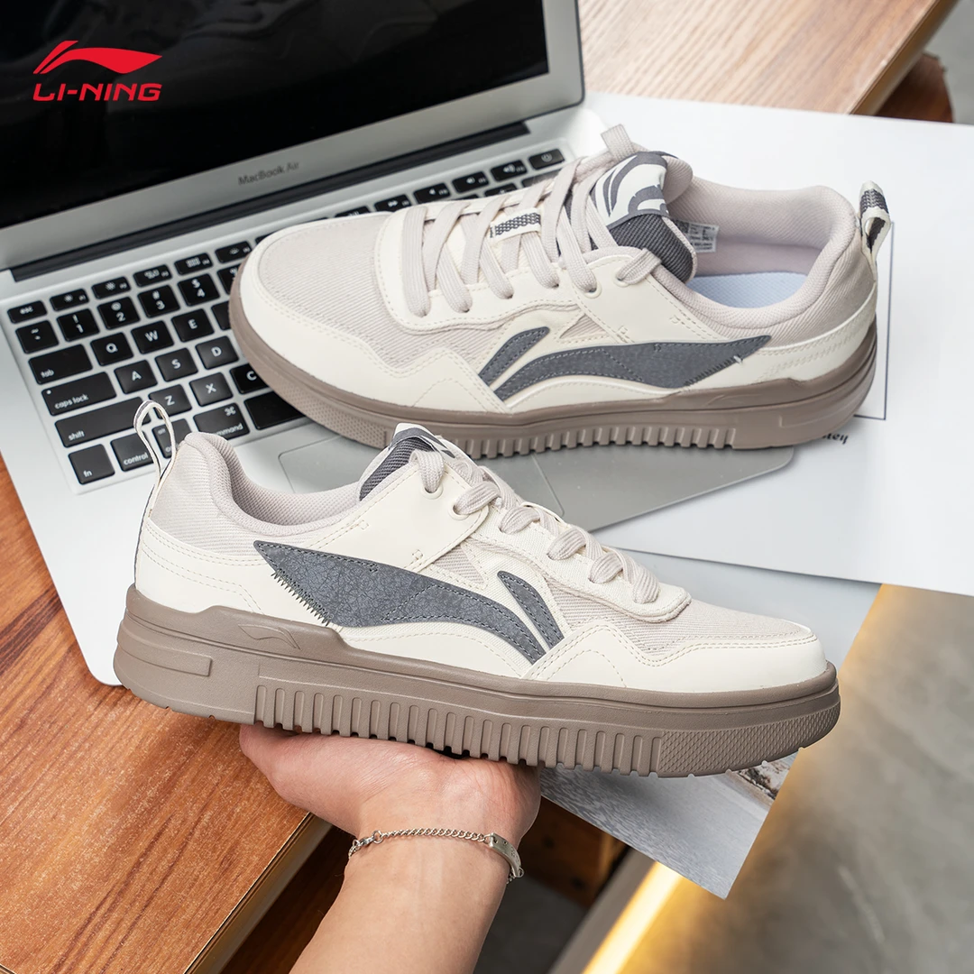 李宁青云板鞋男2024春季新款休闲百搭低帮透气轻弹潮牌高级感男鞋