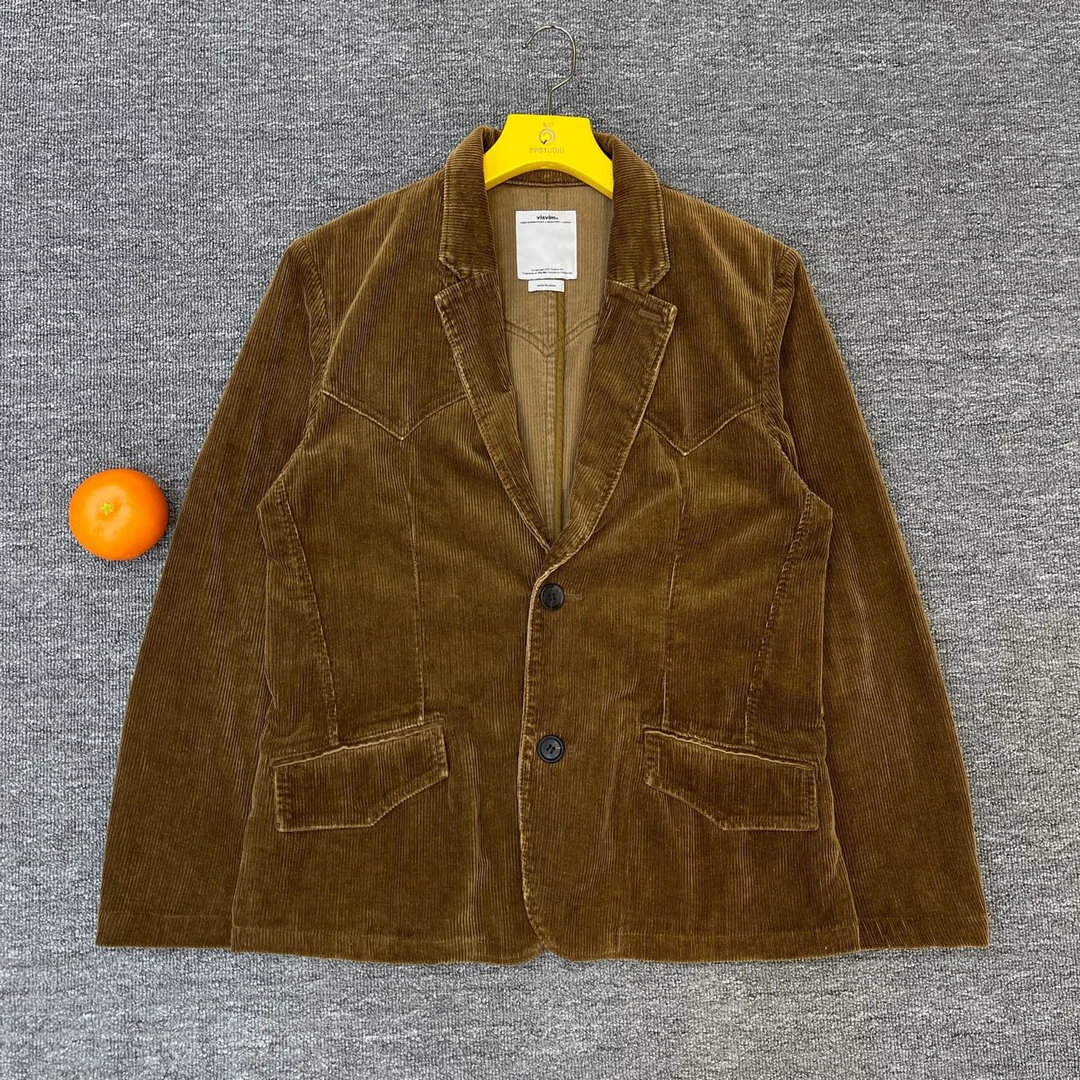 准新/3码/Visvim/中村世纪/日潮风格复古咖色休闲西装外套