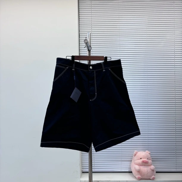 发售价9650/全新/Prada/普拉达/直筒牛仔短裤/48码