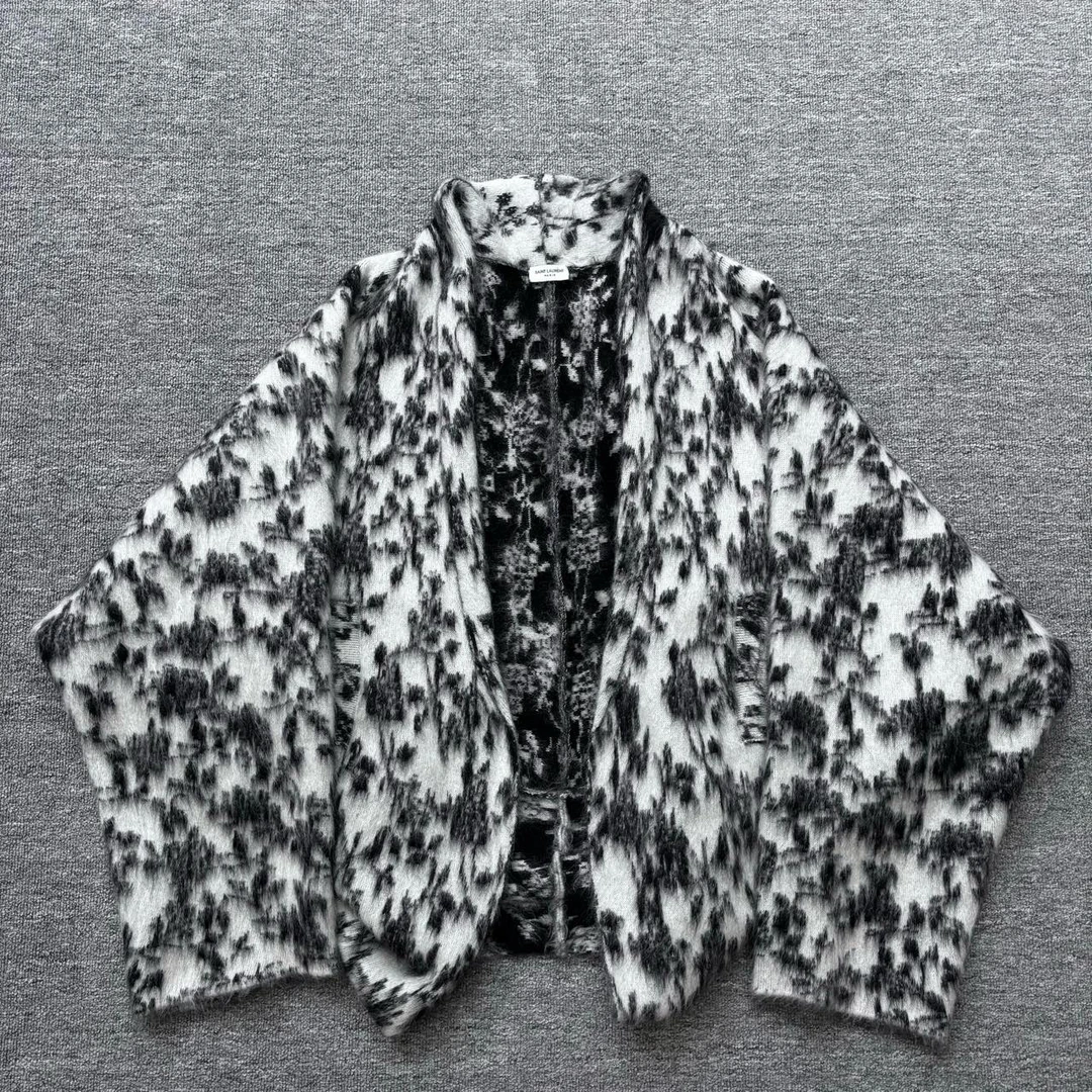 准新/SaintLaurent/SLP开衫海马毛毛衣/LOREN同款/
