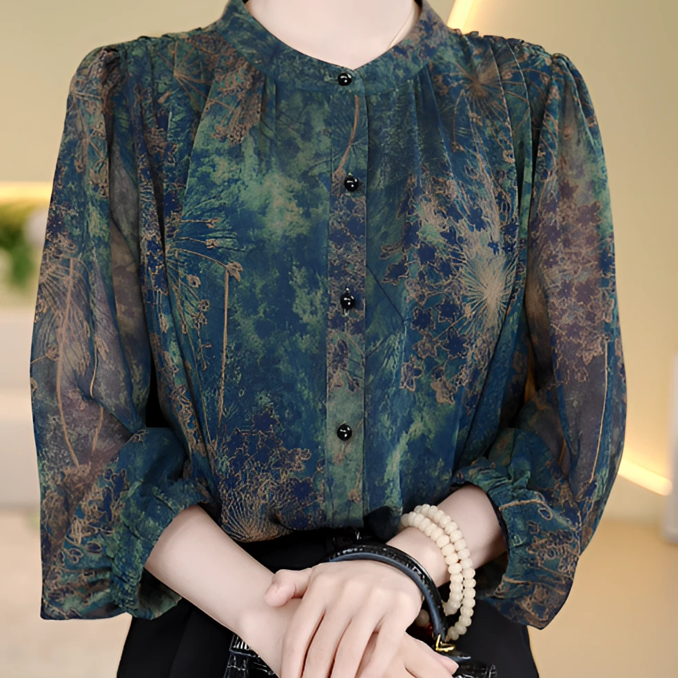 [直播专属]2025新款墨染翠绿气质高端大码秋季新款开衫ZF-G97