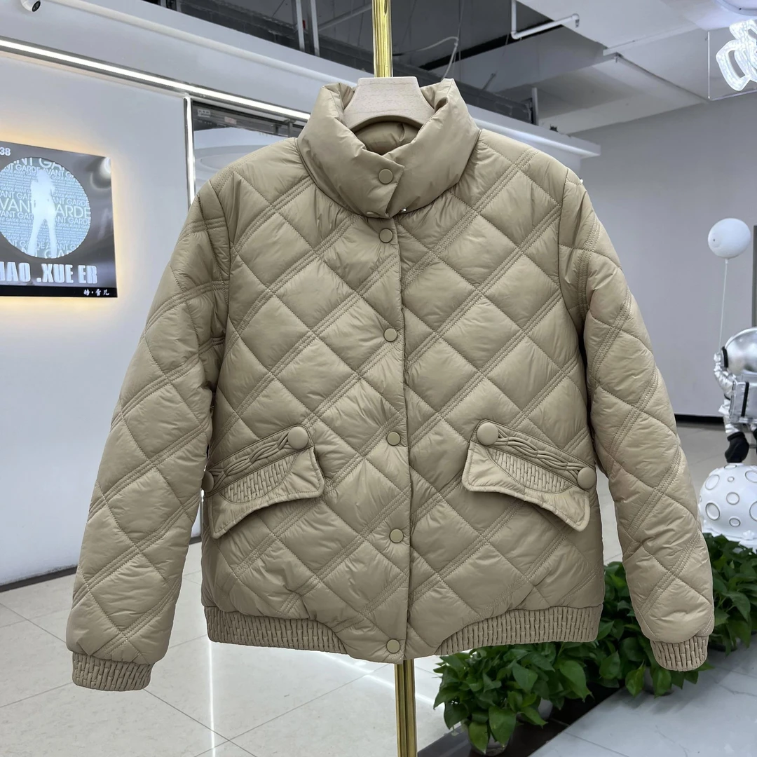 中年妈妈冬装棉衣外套2024秋冬新款宽松百搭保暖棉服中老年人棉袄