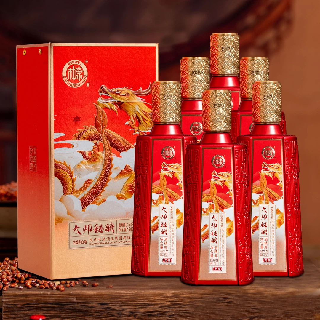 白水杜康白水杜康大师秘酿酒龙福（红）500ml*652度500