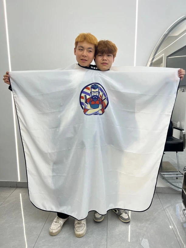 薄款理发围布发廊专用美发店专业大号剪发围布不沾发透气家用剃头