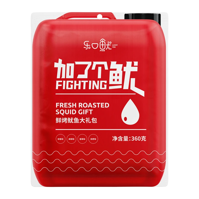 【经销商专用】乐口鱿鲜烤鱿鱼大礼包360g*15袋/箱