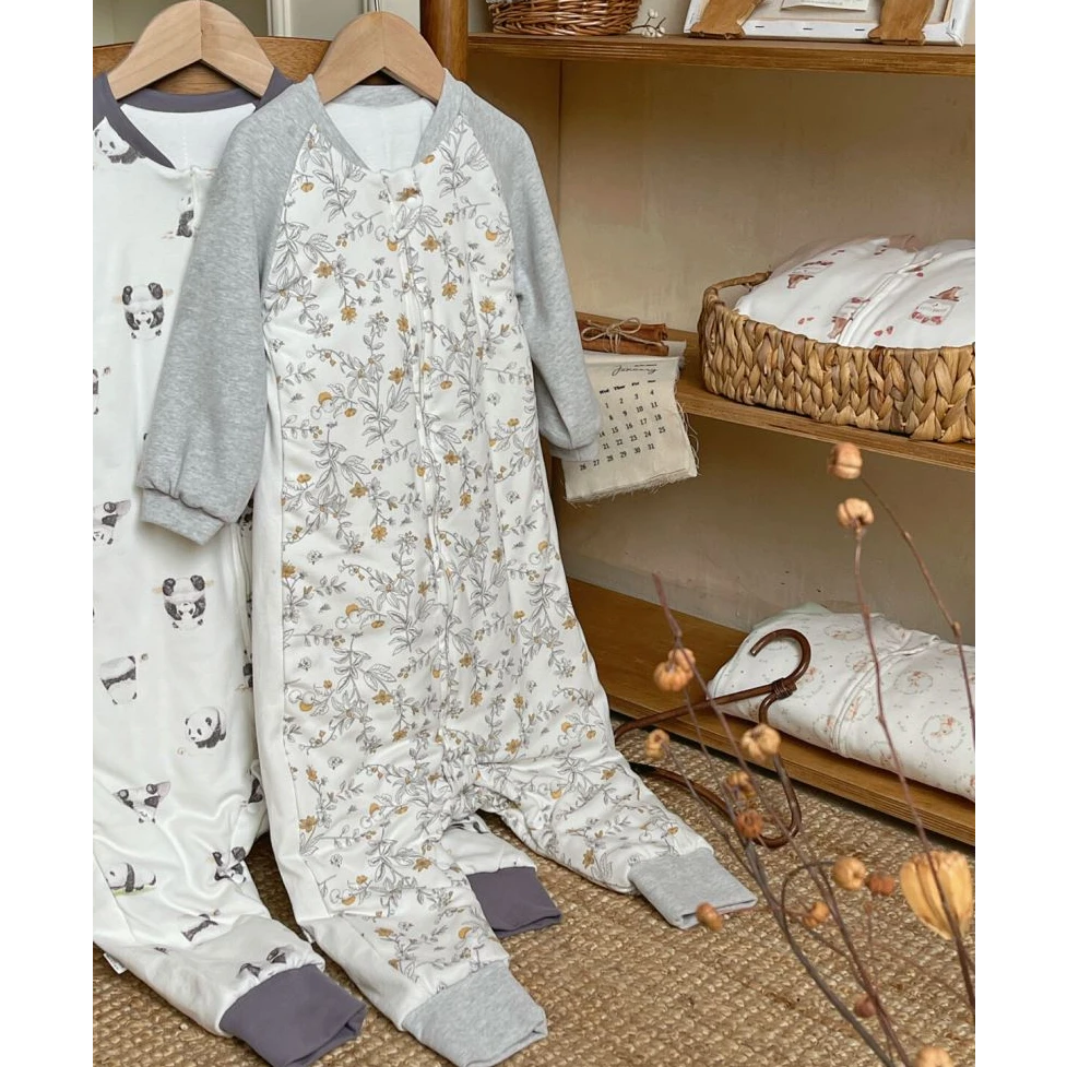 【恒温单导睡袋】儿童睡袋防踢被神器连体加厚保暖分腿冬季居家服