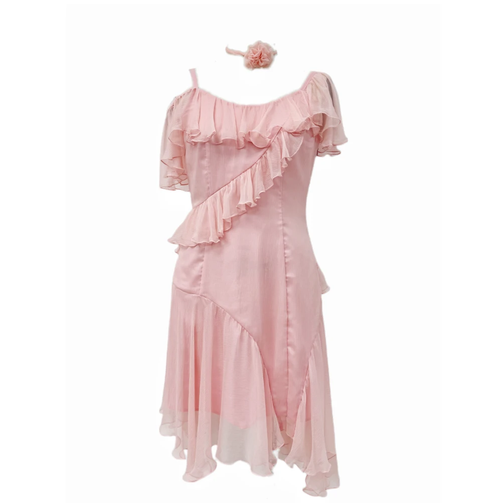 【粉黛佳人】气质优雅显瘦设计师轻奢连衣裙FS-5305