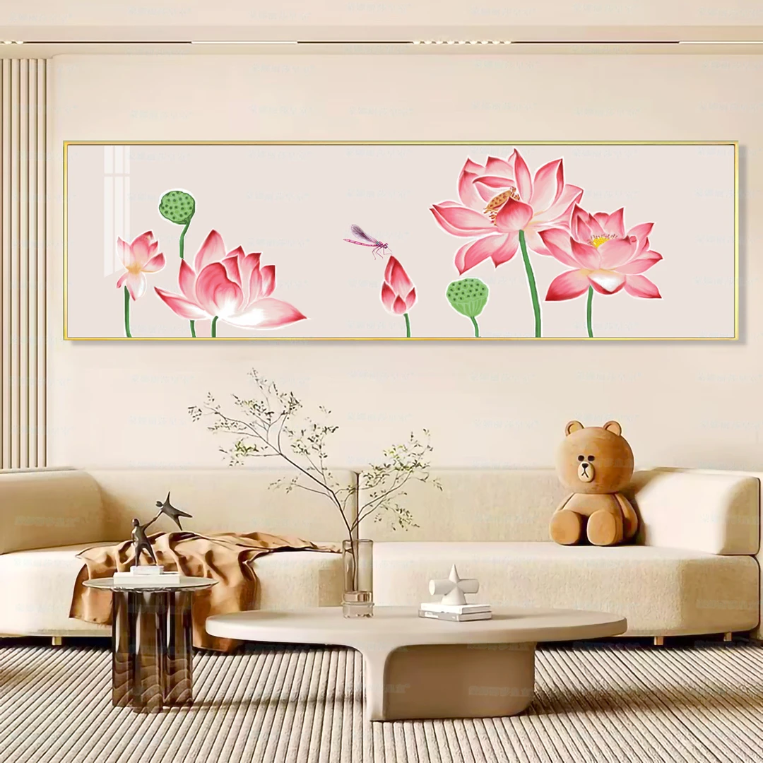 蒙娜丽莎皇室十字绣 和气致祥 2024新款中式荷花客厅装饰手工线绣