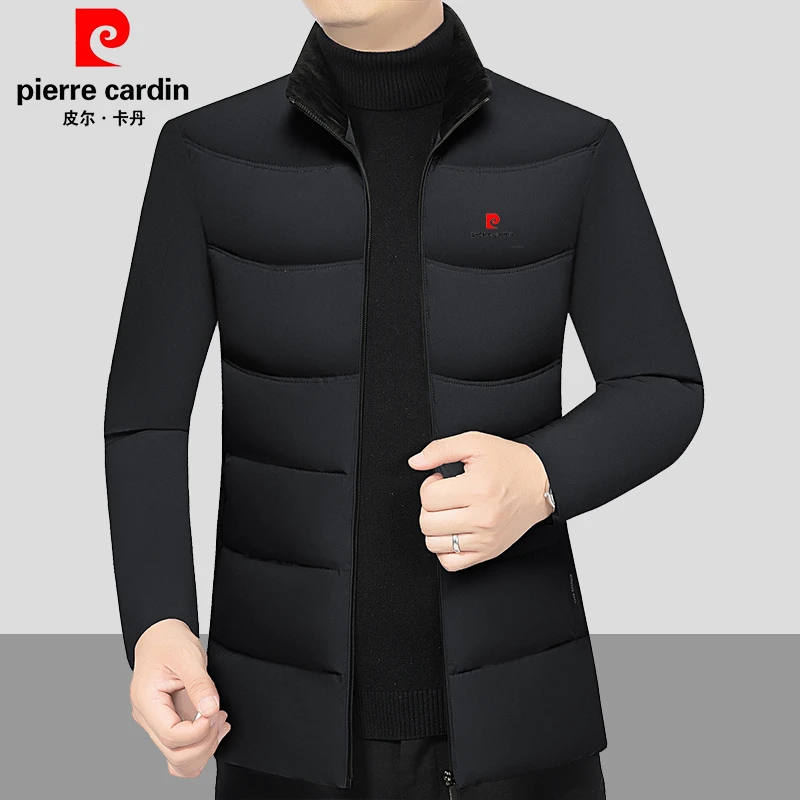 皮尔卡丹冬季新款高档男士短款休闲棉袄加厚保暖轻薄外套男款男装