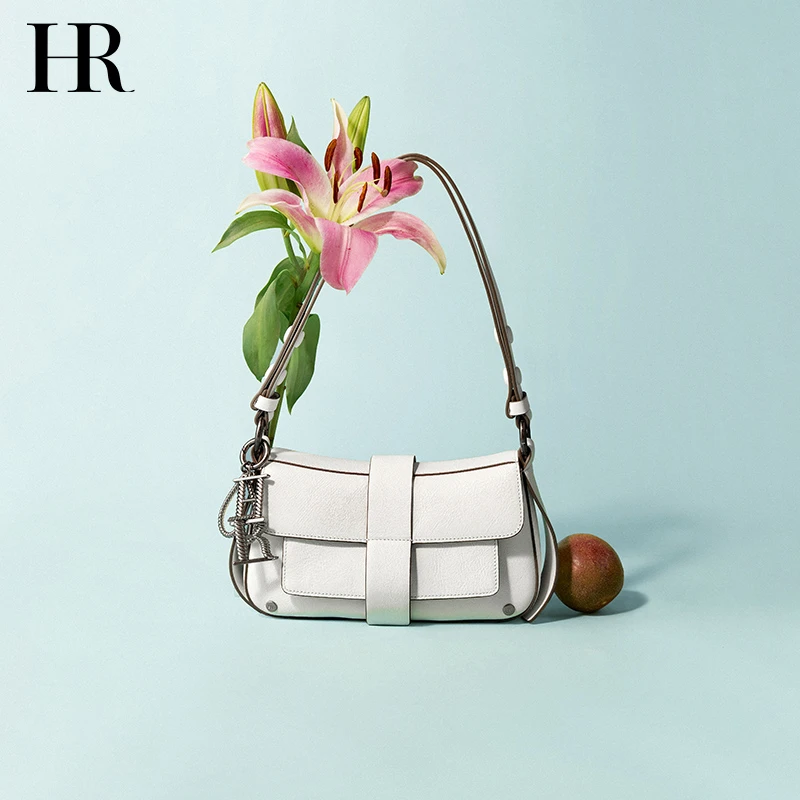 HR赫莲娜女包2024新款复古腋下包松弛感小众轻奢高级感单肩斜挎包