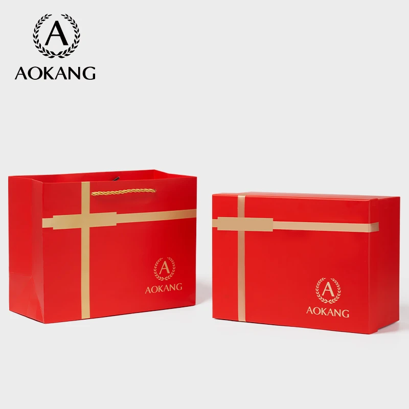 AOKANG奥康时尚简约时尚轻盈材质大气高颜值礼盒手提袋大号