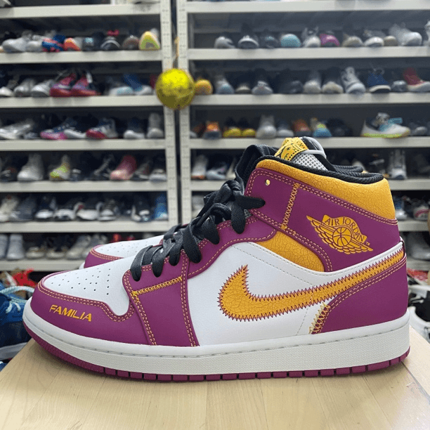 44码/aj1白黄粉/D294/休闲鞋/99新有盒/DC0350-100/7