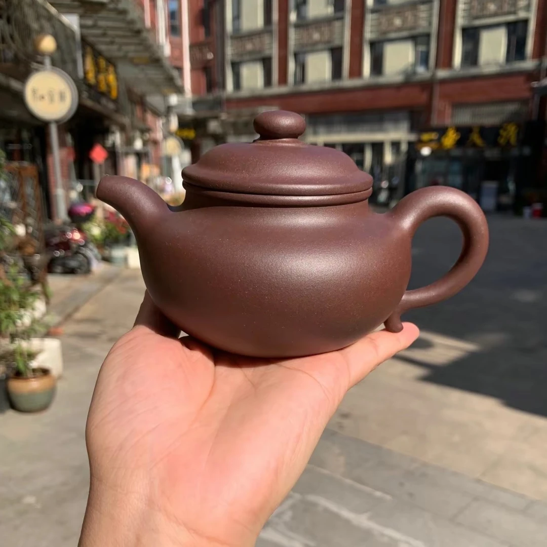 正宗宜兴原矿四号井底槽青可定制全手工仿古茶壶茶仿古壶