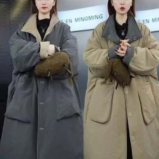 两面2024高级立领棉衣女装秋冬新款保暖棉服加厚冬季外套棉袄