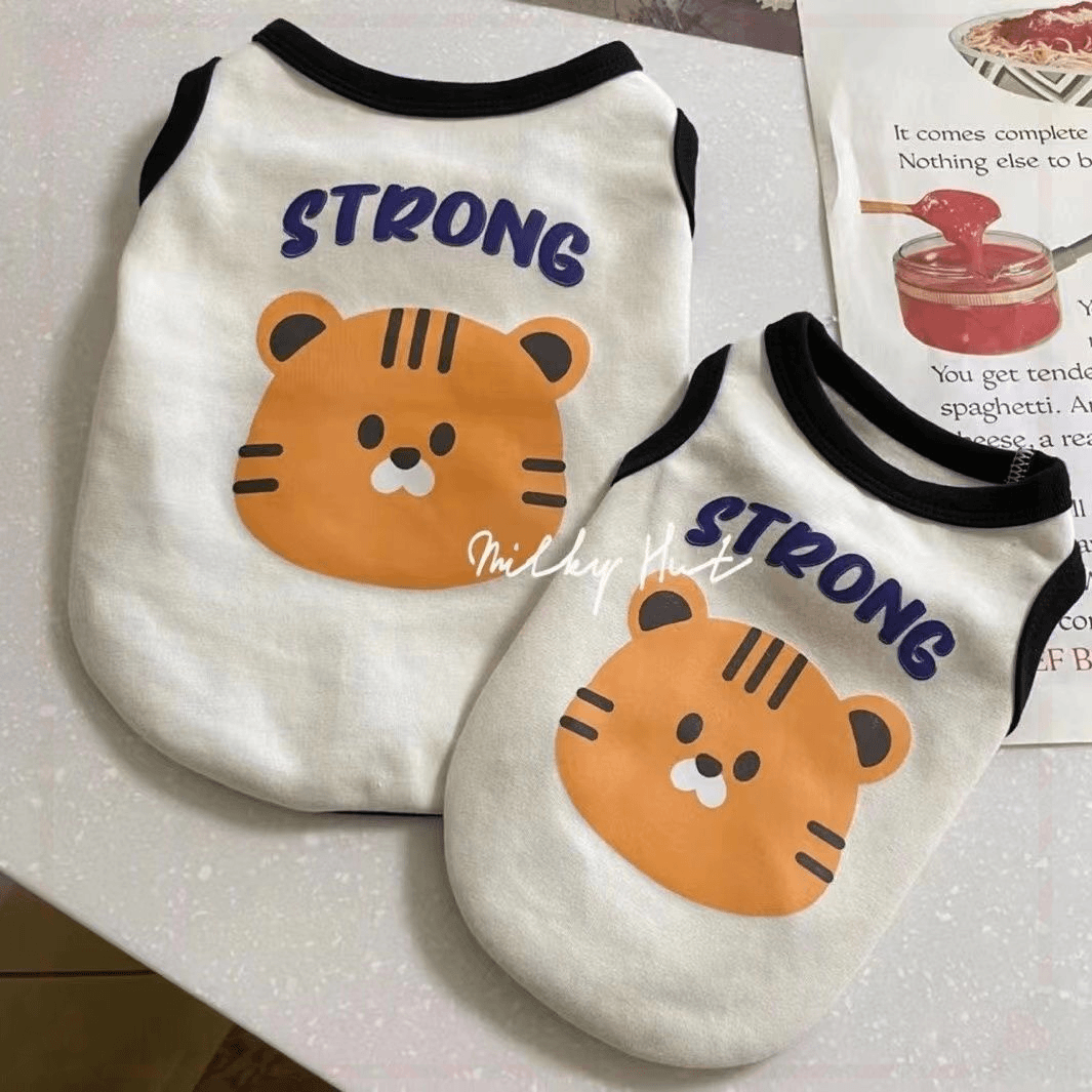 比熊博美狗狗猫咪可爱宠物吊带背心透气弹性防晒春夏宠物衣服