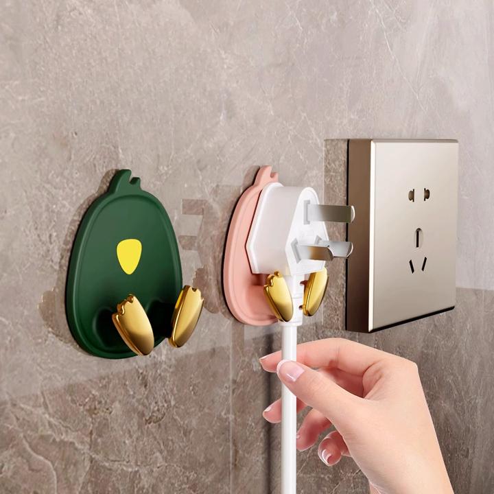 插头挂钩免打孔电源插头挂钩固定器厨房卫生间电源线收纳各种神器