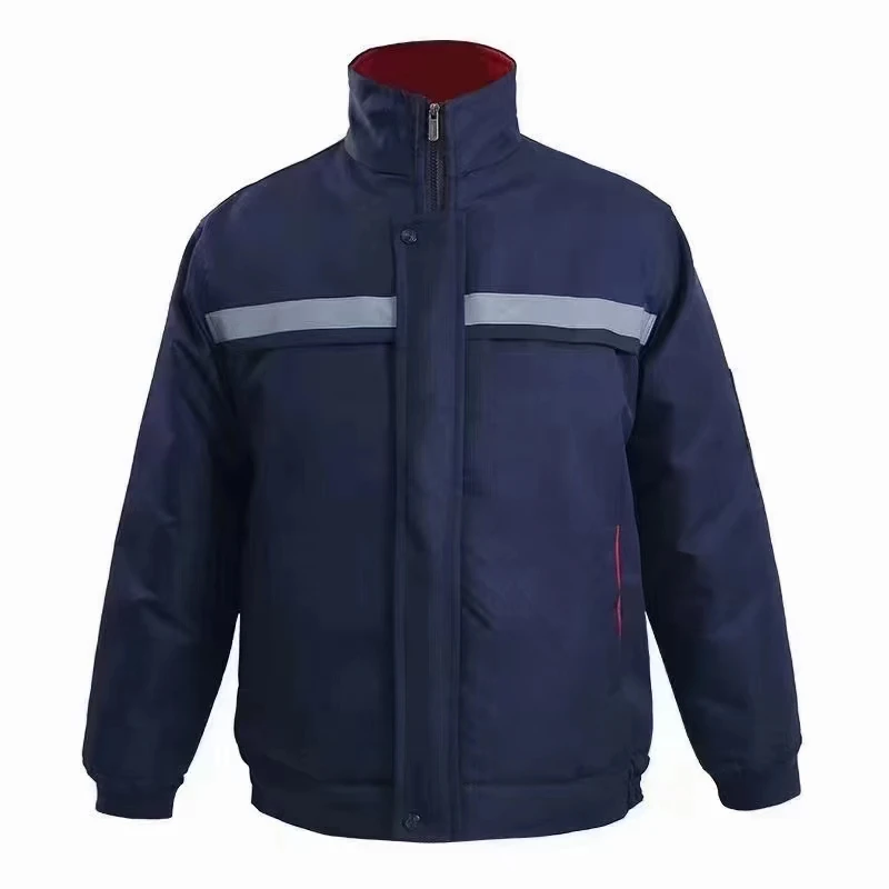 冬季一体棉服加厚保暖结实耐磨耐穿建筑工地户外搬运劳保棉服上衣