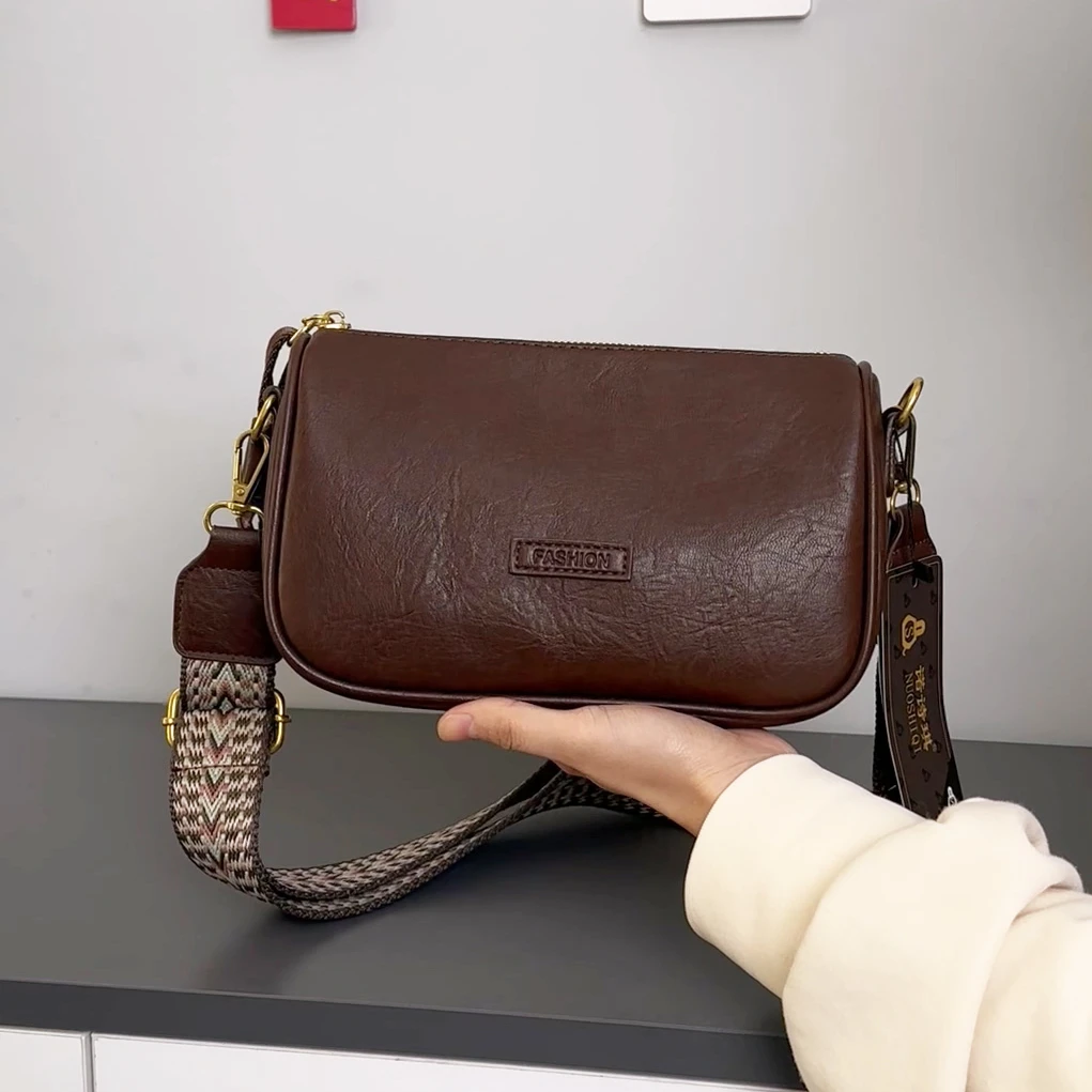 2024新款女包小众女士包包洋气百搭复古斜挎包时尚小包休闲单肩包