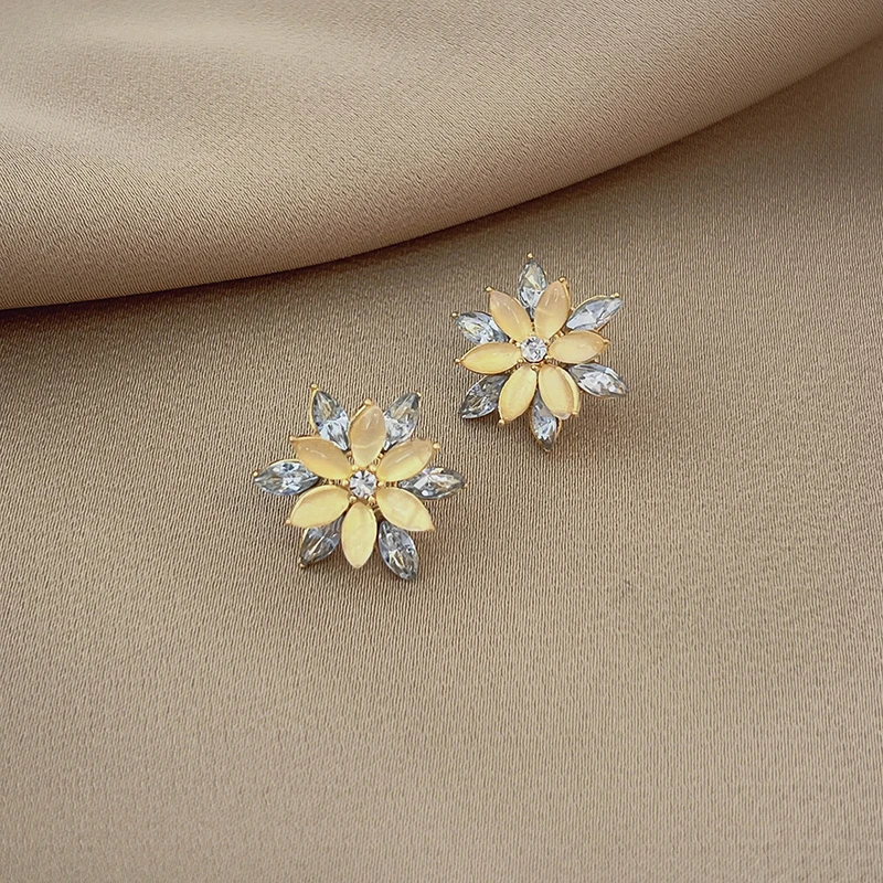 铜合金耳饰 网红耳钉女高级感小众设计星星耳环N1400