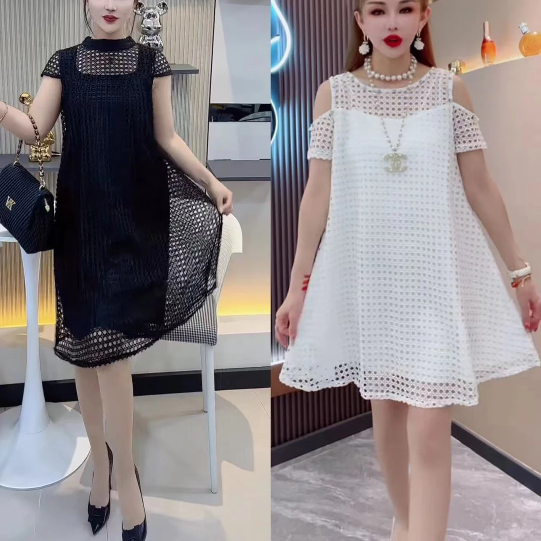 夏季时尚气质网红百搭宽松连衣裙