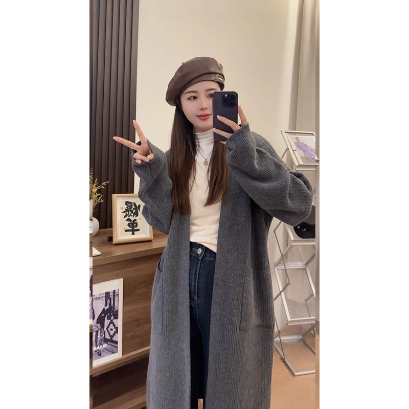 【䒕南䒕北】开衫外套女2024新款爆款针织秋冬百搭时尚中长款韩版