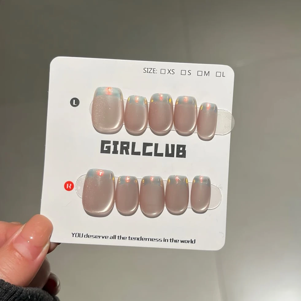 【指尖奇迹】GIRLCLUB新款报恩好物 魔镜法式果冻猫眼纯手工穿戴甲