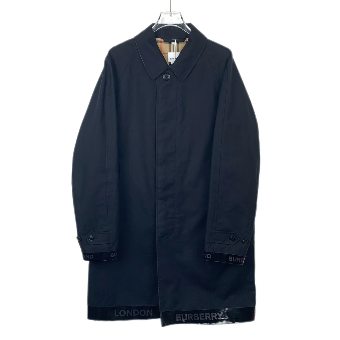 95新 BURBERRY/博柏利 logo字母风衣外套 48 M码 X9873