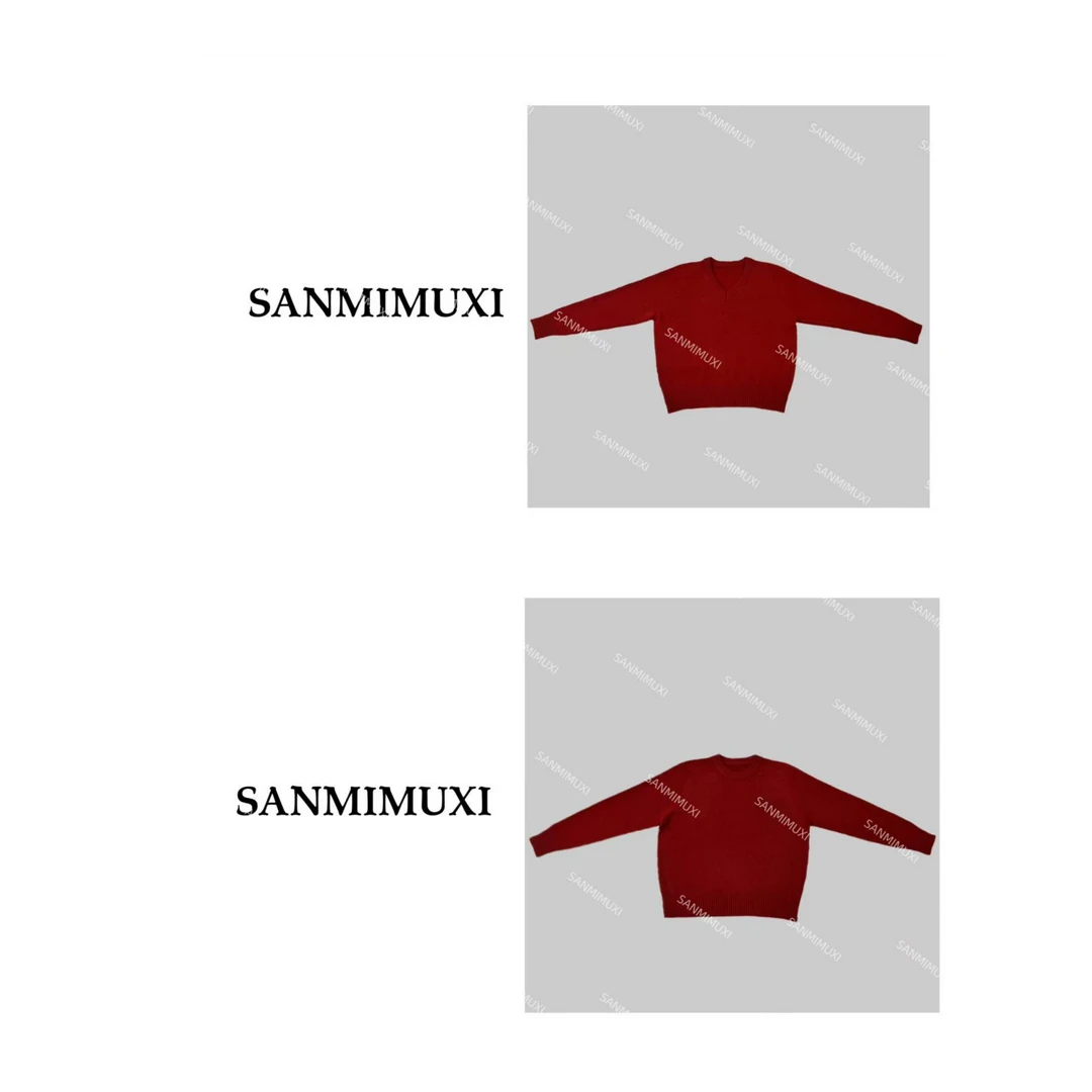 SANMI/叁米   【360g能量石】100羊毛*宽松版羊毛上衣 11024