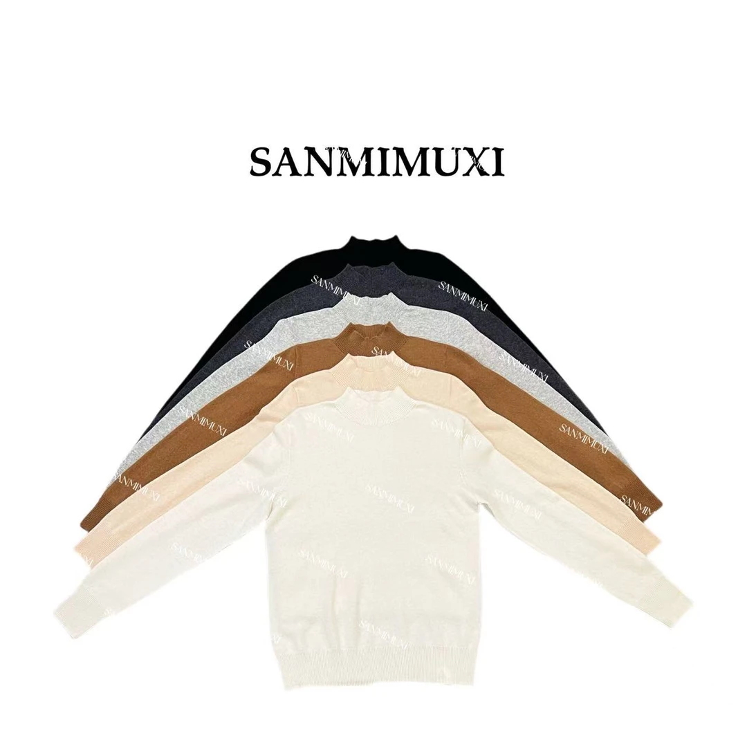 SANMI/叁米  【打底王】中领针织打底毛衣  3030