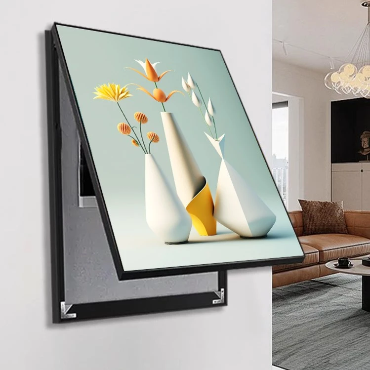 电表箱画装饰画竖款免打孔现代简约遮挡配电箱强弱电箱网线盒挂画