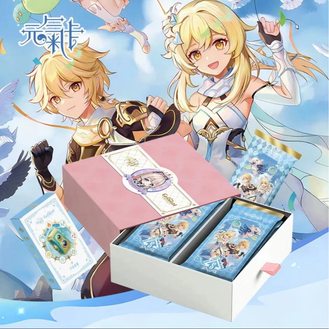 【秋刀鱼叠叠2+3】元气卡第二弹神之眼 国卡二创收藏卡牌（主播代拆）