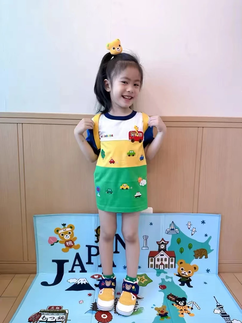 24新款儿童夏款时尚百搭刺绣小汽车休闲拼色圆领恐龙半袖T恤36098