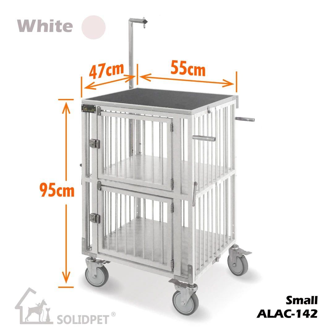 苏力 新款宠物铝合金手推车，可折叠带美容台三合一