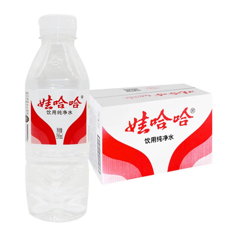 Wahaha/娃哈哈饮用纯净水350ml*24支 2箱