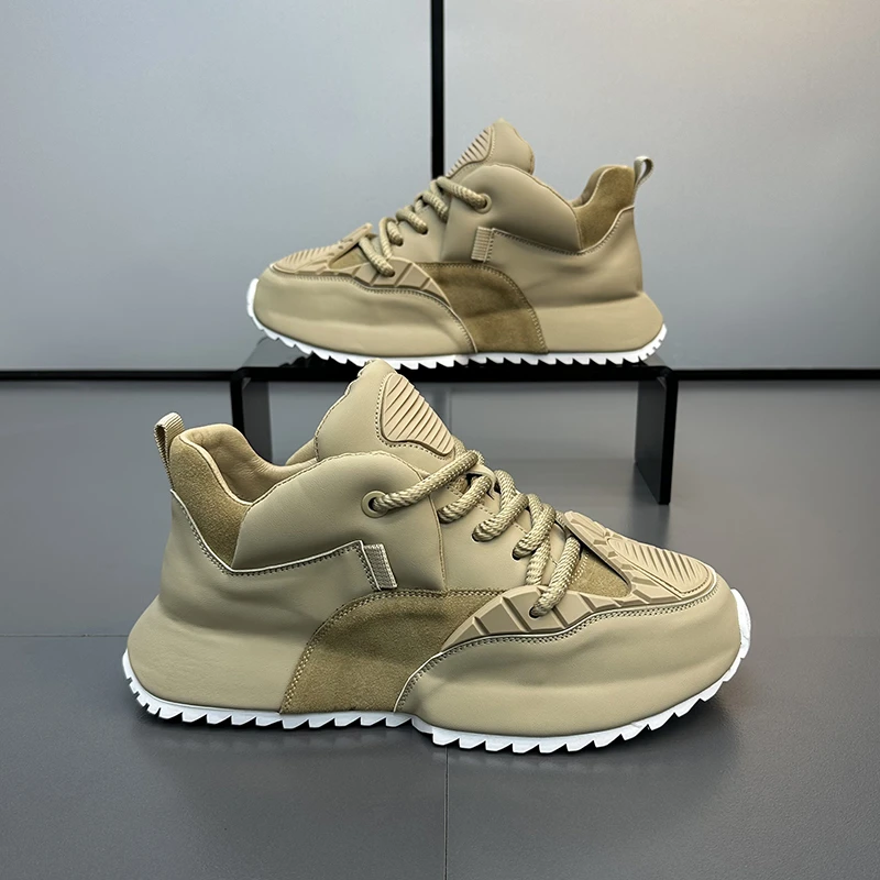 男士鞋子2023秋季新款潮流百搭休闲潮鞋时尚韩版网红包底老爹鞋