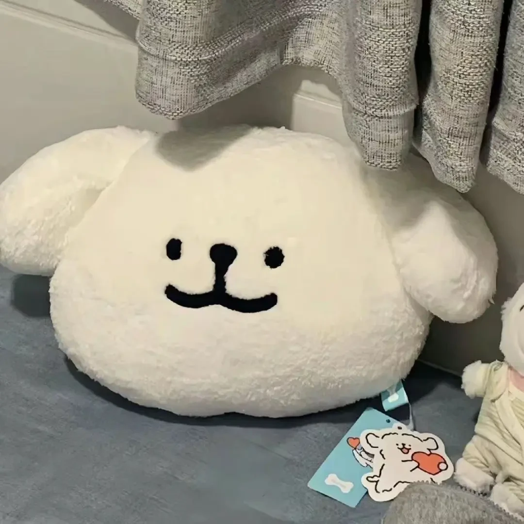 可爱线条小狗毛绒玩偶抱枕床头陪睡娃娃女生日礼物睡觉抱枕布娃娃