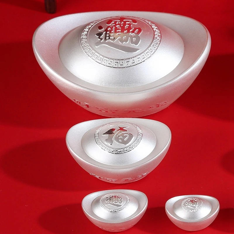 银制品 银元宝9999足银实心银锭子投资收藏摆件银礼