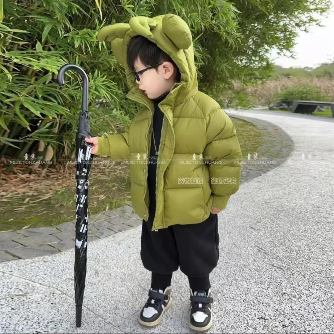 【点点】【呆萌鹿角羽绒服】儿童连帽羽绒服HF-DB-350