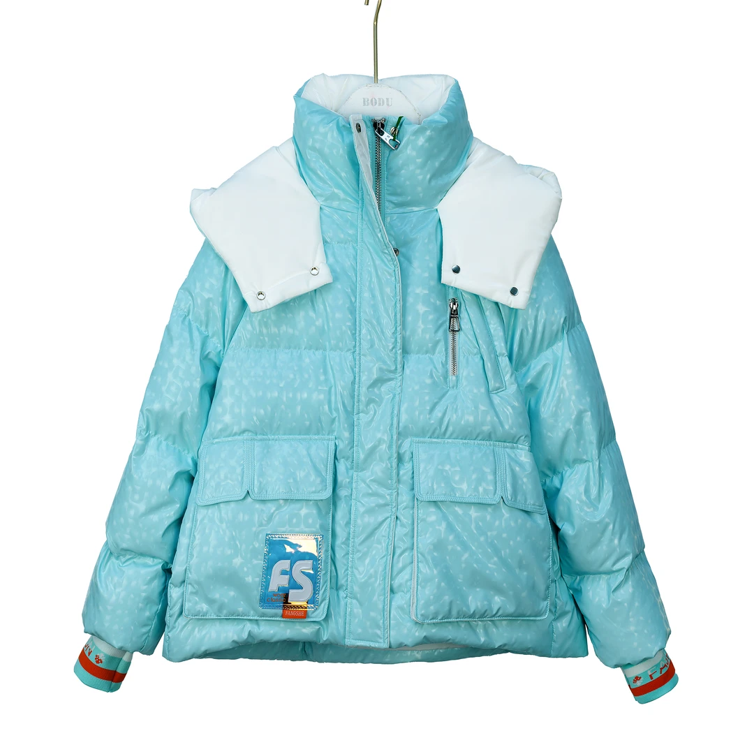 【小施专享】时尚女款鹅绒短款羽绒服FS   093