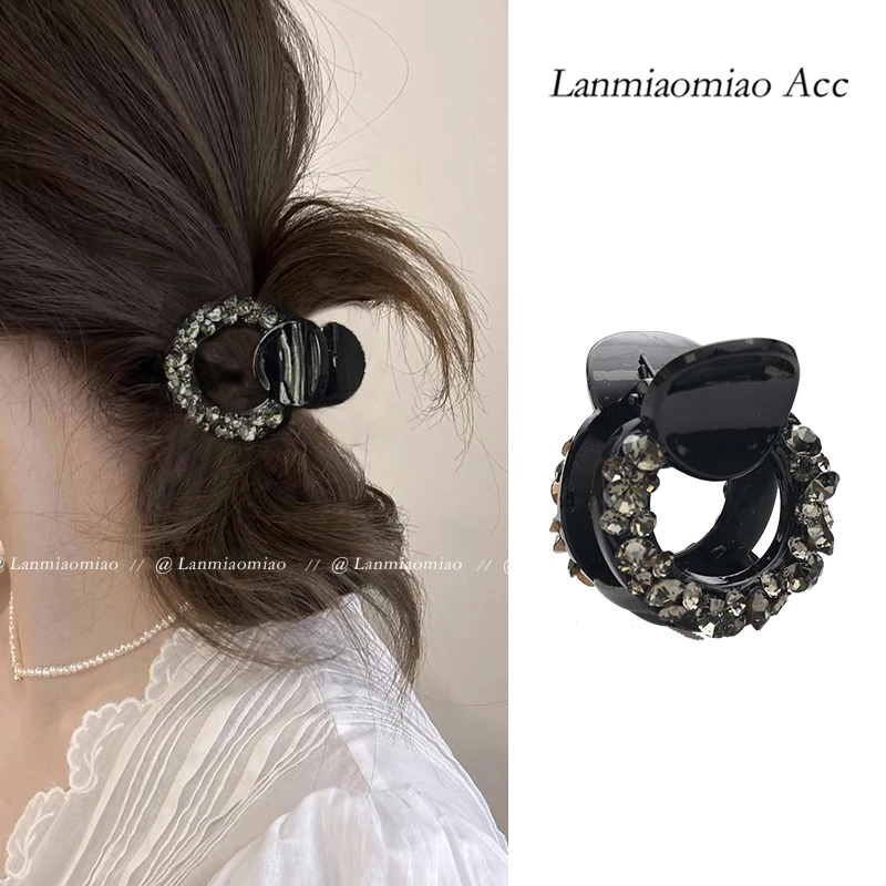 用法多~马尾夹 高马尾丸子头夹 黑色百搭气质俏皮高级感鲨鱼夹